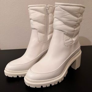 White Puffer Boots